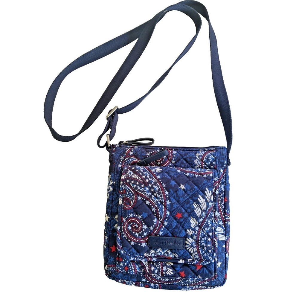 VERA BRADLEY Mini Hipster Crossbody Shoulder Bag - Summer Stars Pattern- Perfect